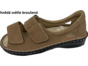 hnědá světle broušená