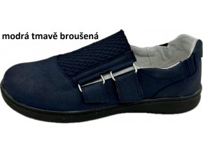 modrá tmavě broušená