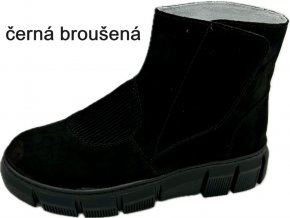 černá broušená