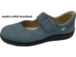 modrá světle broušená