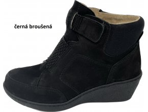 černá broušená