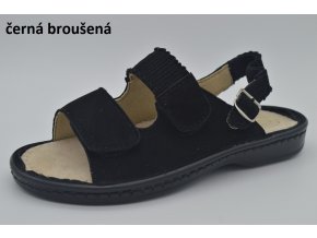 černá broušená