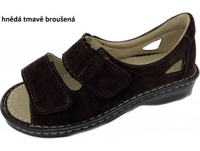 hnědá tmavě broušená