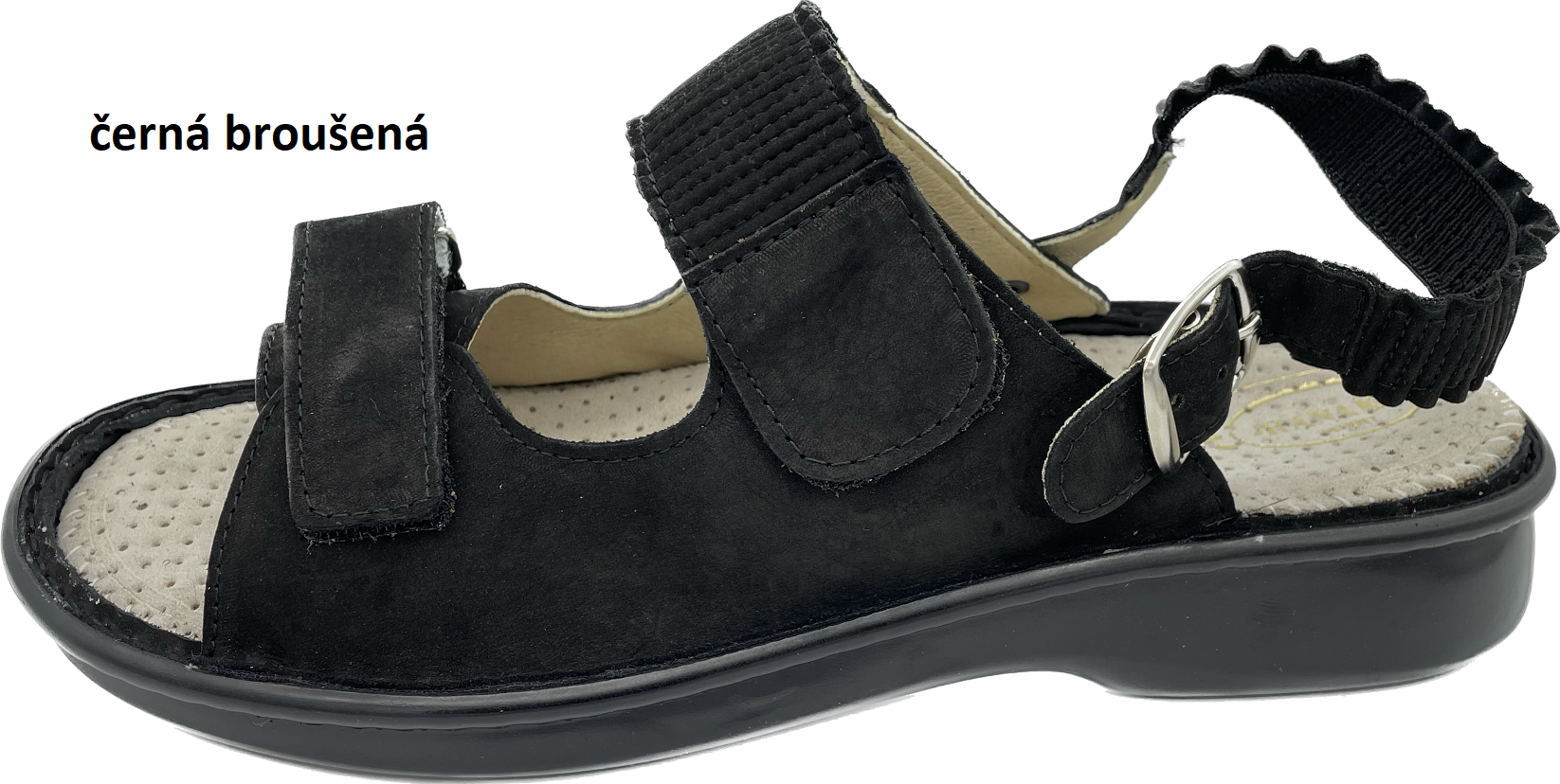 Boty Hanák vzor 418 P - černá podešev Barva usně: černá broušená, Velikosti obuvi: 42