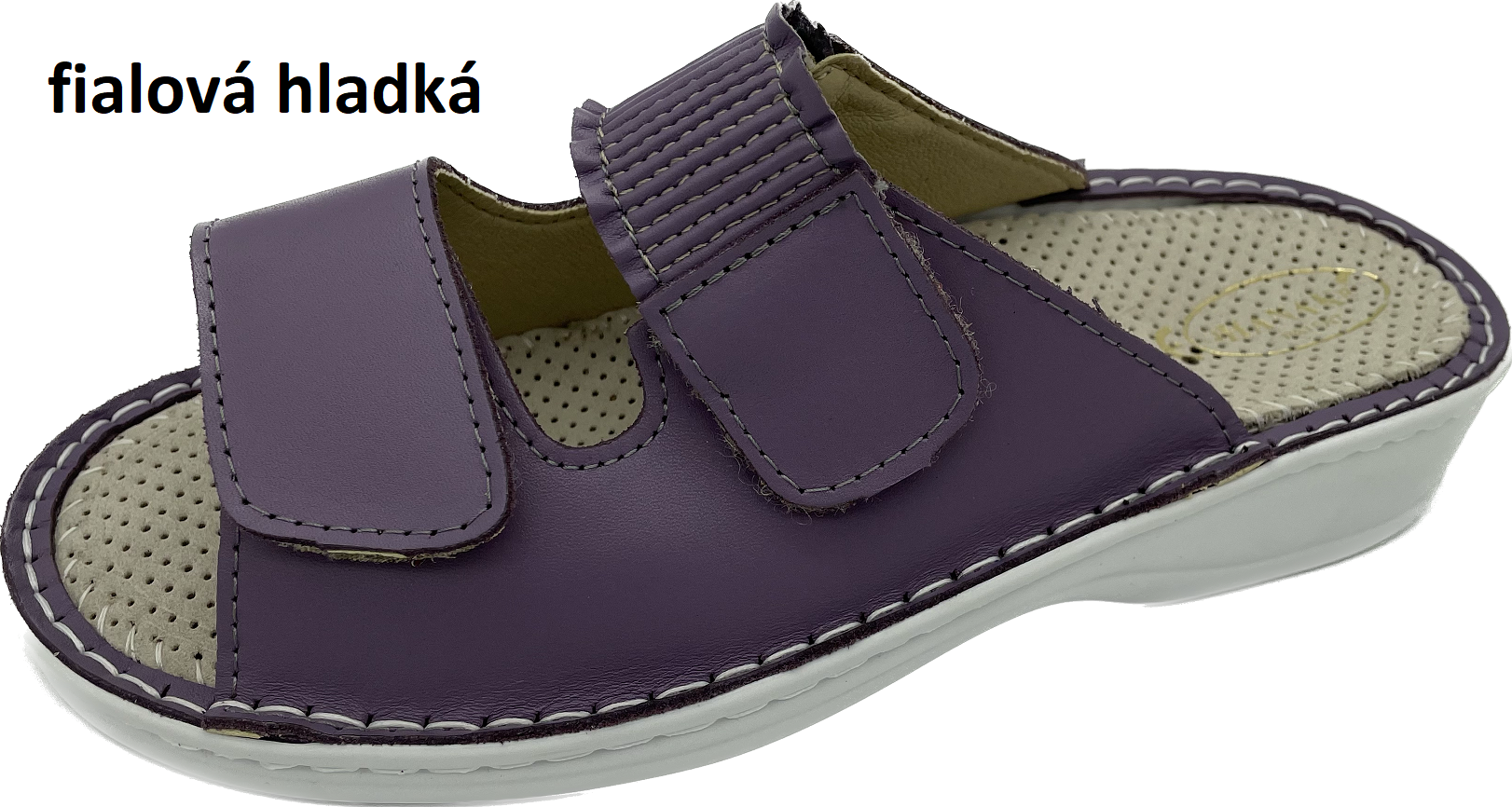 Boty Hanák vzor 304 - bílá podešev Barva usně: fialová hladká, Velikosti obuvi: 38