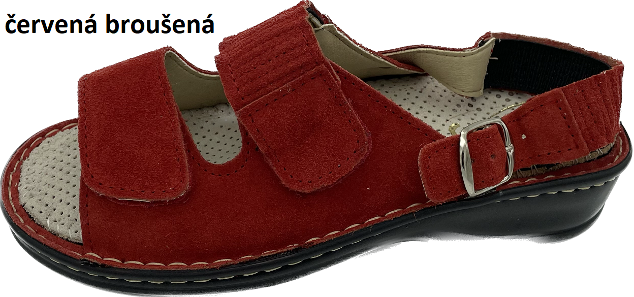 Boty Hanák vzor 304 P - černá podešev Barva usně: červená tmavě broušená, Velikosti obuvi: 35