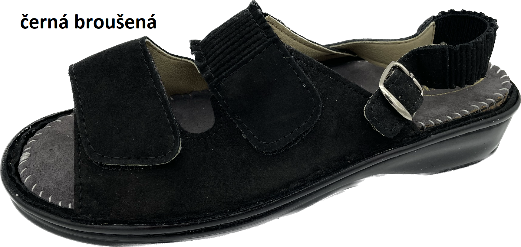 Boty Hanák vzor 304 P - černá podešev Barva usně: černá broušená, Velikosti obuvi: 42