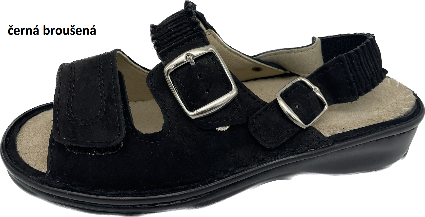 Boty Hanák vzor 305 P - černá podešev Barva usně: černá broušená, Velikosti obuvi: 42