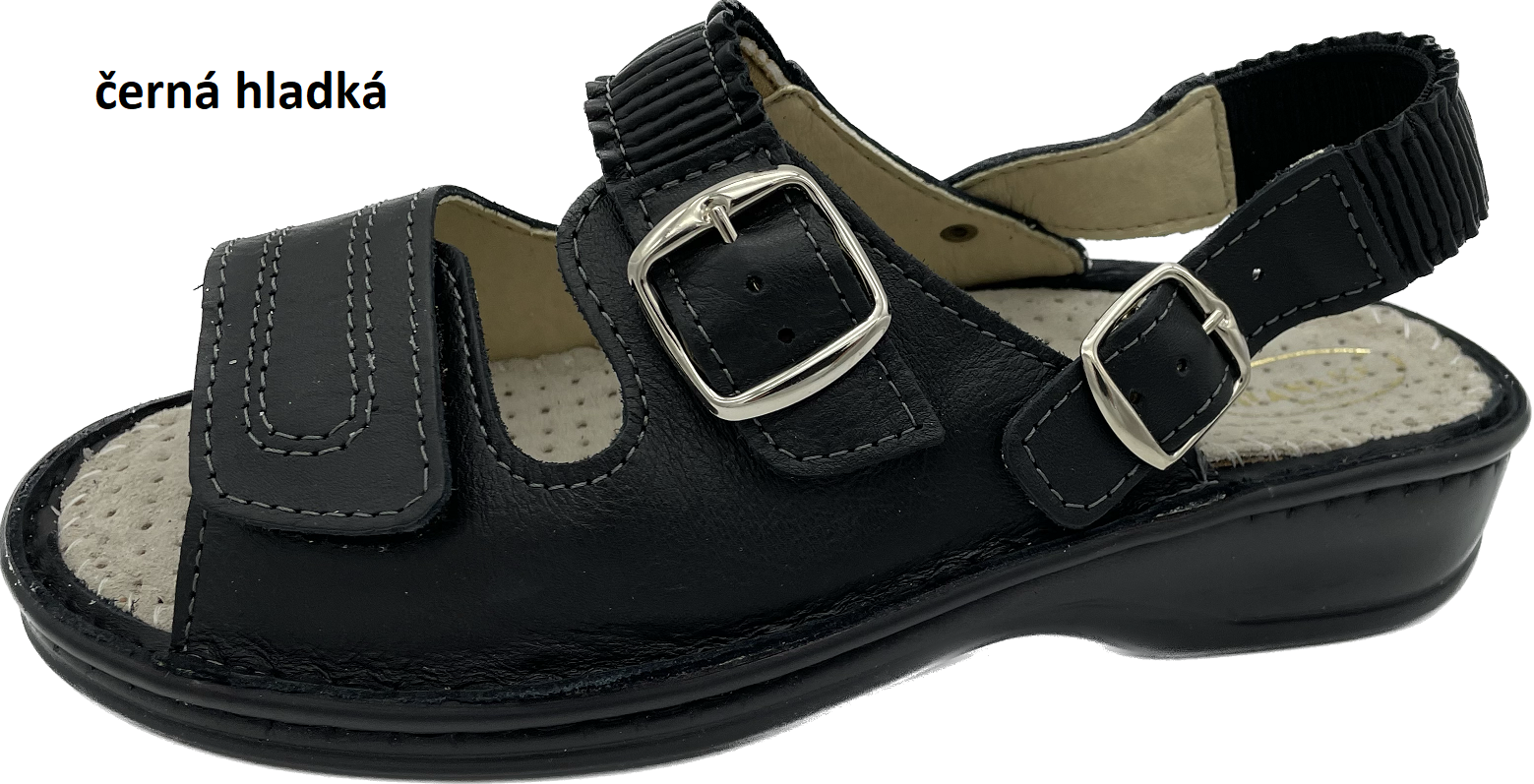 Boty Hanák vzor 305 P - černá podešev Barva usně: černobílý puntík jemný hladká, Velikosti obuvi: 35