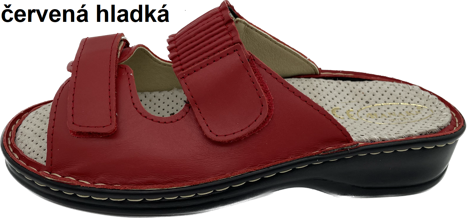 Boty Hanák vzor 318 - černá podešev Barva usně: červená hladká, Velikosti obuvi: 42