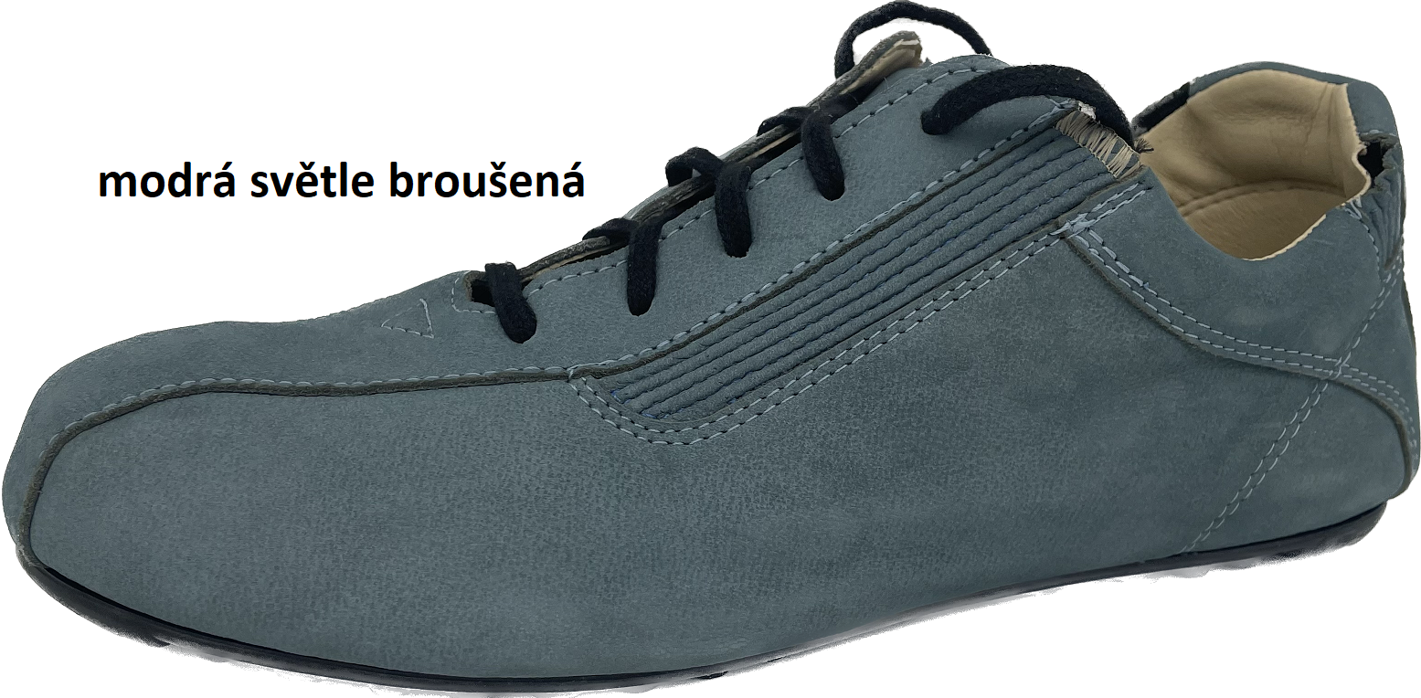 Boty Hanák Univerzal našívací - černá podešev Barva usně: modrá světle broušená, Velikosti obuvi: 39