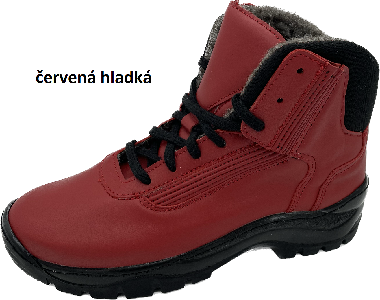Boty Hanák TREKING Barva usně: červená hladká, Velikosti obuvi: 45