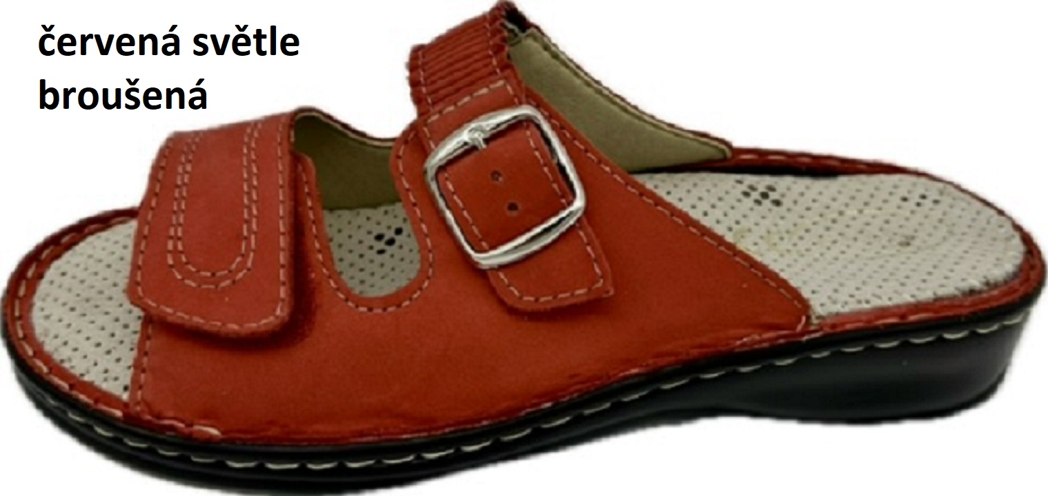 Boty Hanák vzor 305 - černá podešev Barva usně: červená světle broušená, Velikosti obuvi: 35