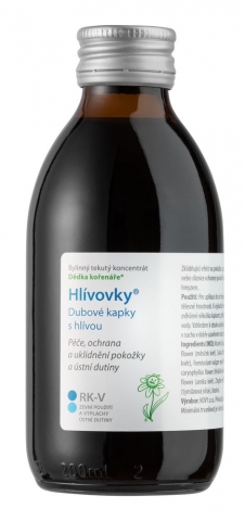 Dubové kapky s hlívou RK-V Obsah ml: 200