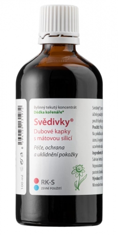 Svědivky - dubové kapky s mátovou silicí RK-S Obsah ml: 100