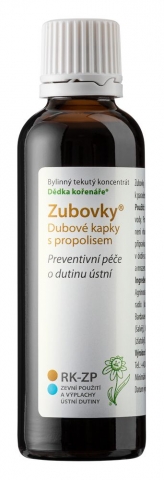 Zubovky dubové kapky s propolisem RK-ZP Obsah ml: 50