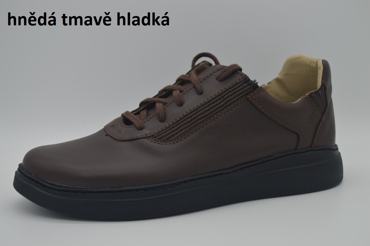 Boty Hanák Active Zenit - černá podešev Barva usně: hnědá tmavě hladká, Velikosti obuvi: 45