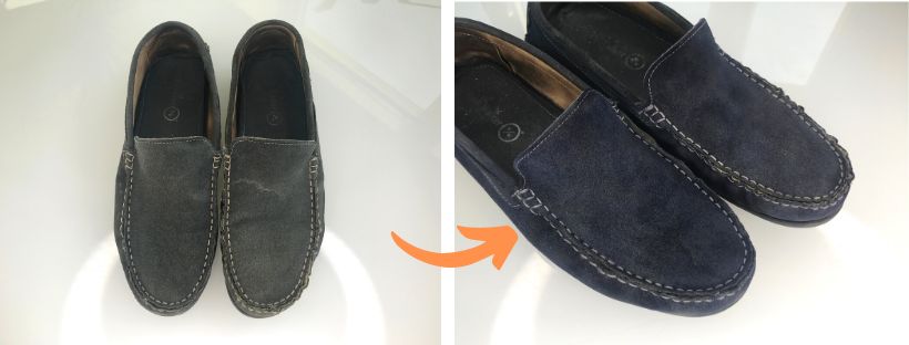 Jak obarvit semišové boty? | Barva na semiš Suede Dye 117 Navy Blue