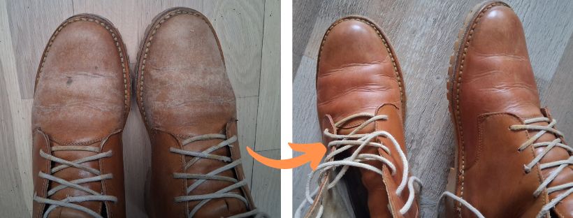Jak opravit okopané boty renovačním krémem?