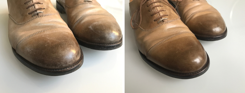 Oprava odřených a poškrábaných kožených bot