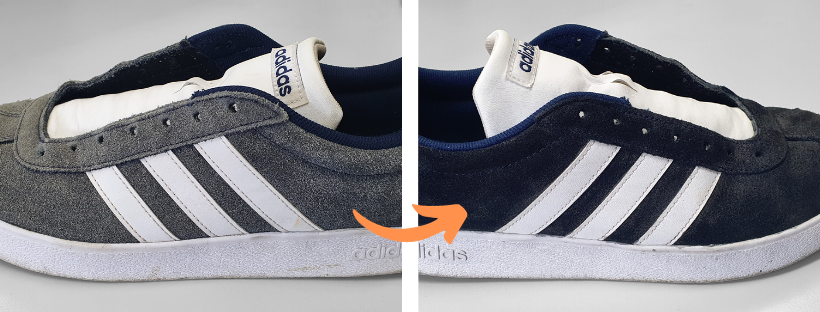 Obnova vyšisovaných semišových bot | Tmavě Modrá Barva na Semiš TRG Navy Blue 117