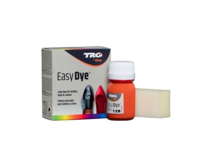 Oranžová Barva na kůži Easy Dye TRG Orange 128 barva na obuv boty obuvnicke platno kozenku