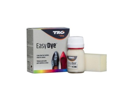 Bílá Barva na kůži Easy Dye TRG Ivory 136 slonova kost bilo bezova barva na boty v barve slonove kosti bezovo bila