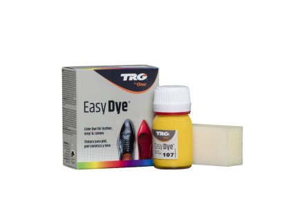 Žlutá Barva na kůži Easy Dye TRG Yellow 107 zluta barva na boty oprava zlutych bot nabarveni na zluto renovace zlute barvy na kuzi trg the one