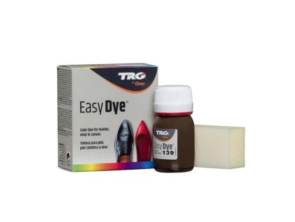 Hnědá Barva na kůži Easy Dye TRG Middle Brown 139 stredne hneda barva na kozene boty renovace oprava bot