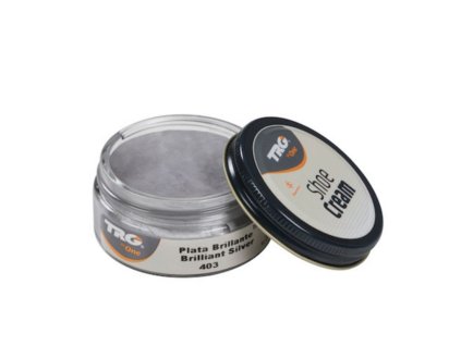 Stříbrný Krém na boty Shoe Cream TRG Brilliant Silver 403