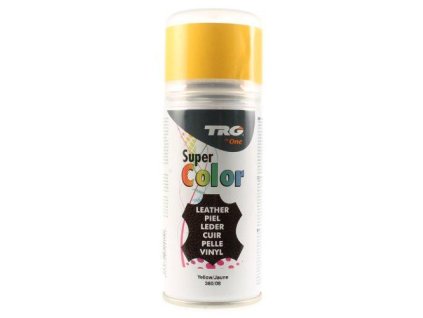 Žlutá Barva na kůži ve spreji Super Color TRG Yellow 360 zluty sprej na boty barveni renovace
