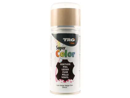 Béžová Barva na kůži ve spreji Super Color TRG Light Beige 359 bezovy sprej na boty