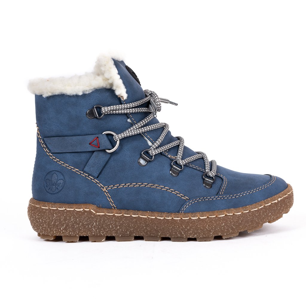 Dámské modré kotníčkové boty Rieker N1030 14 1