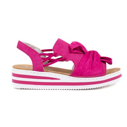 Dámské růžové sandály Rieker V0256 31