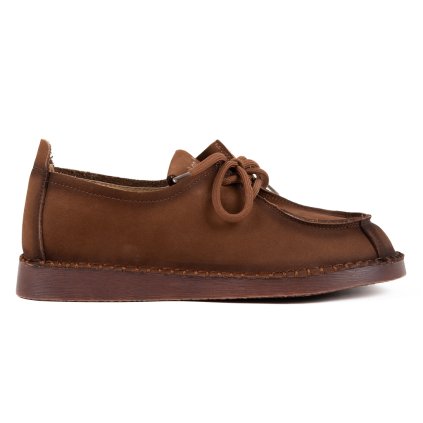Dámské hnědé pohodlné barefoot style polobotky