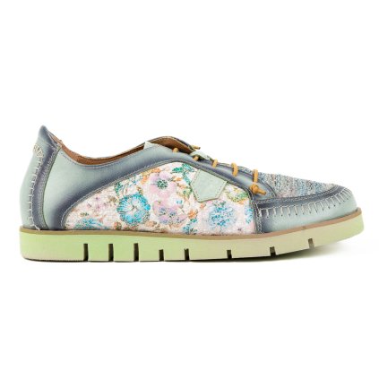 Dámské zelené slip on polobotky Maciejka
