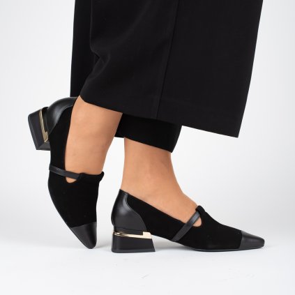 Dámské černé elegantní lodičky Letizia