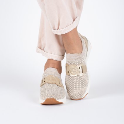 Dámské módní tenisky Bugatti 5251 beige gold 2