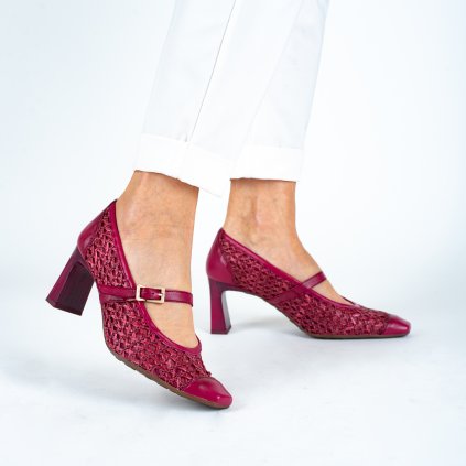 Dámské sytě fialové elegantní lodičky Hispanitas 6