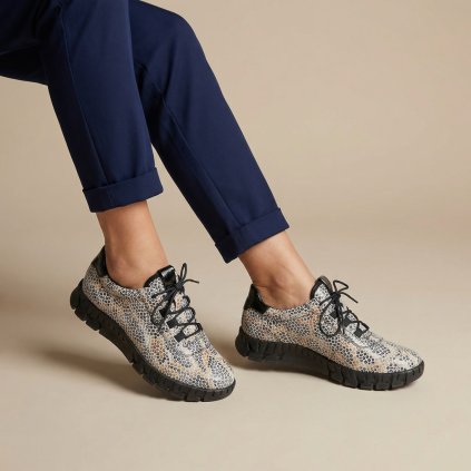 Dámské barevné kožené tenisky Letizia 2