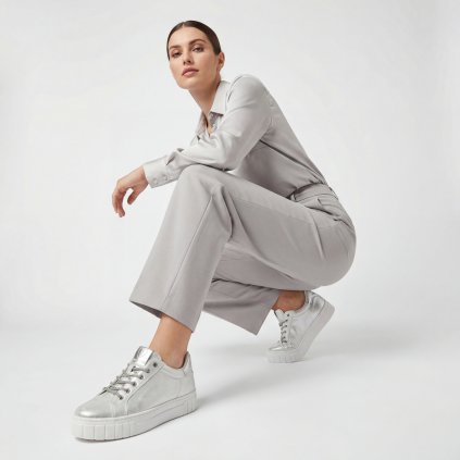 Dámské stříbrné tenisky Marco Tozzi