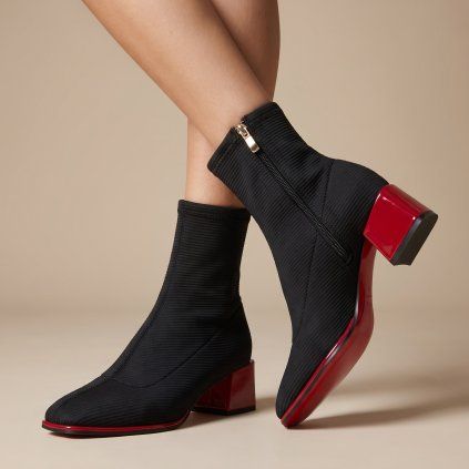 Dámské kotníkové boty Gioseppo 80683 Black/Red