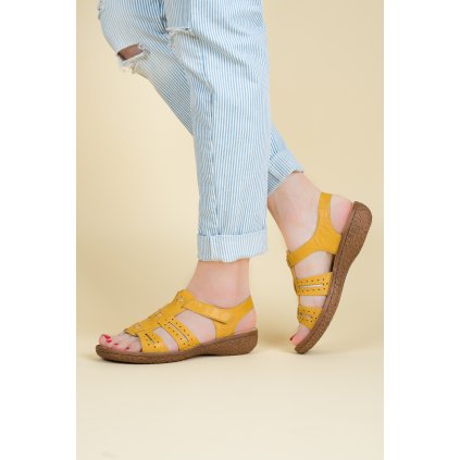 dámské žluté sandály Rieker 1