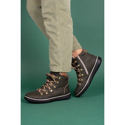Dámské zelené kotníčkové boty Rieker Z4233 54 1