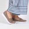 Dámské hnědé slip on polobotky Caprice 7