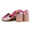 Dámské růžové lodičky s otevřenou patou 3