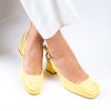 Dámské žluté lodičky s otevřenou patou Epica 2