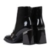 Dámské černé elegantní kotníčkové boty Epica z lakované kůže 3