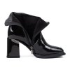 Dámské černé elegantní kotníčkové boty Epica z lakované kůže 6