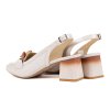 Dámské krémové lodičky s otevřenou patou Letizia 3
